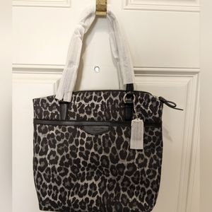 NWT Coach Ocelot Multi-Grey Print Purse/Tote.
